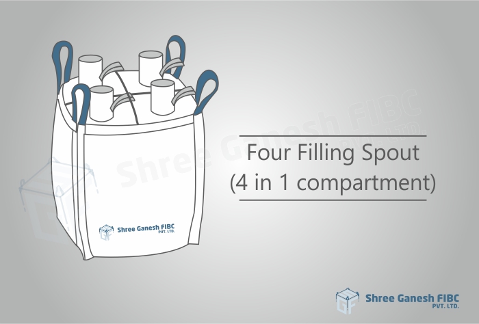 Compartment FIBC (4 Filling Spouts)